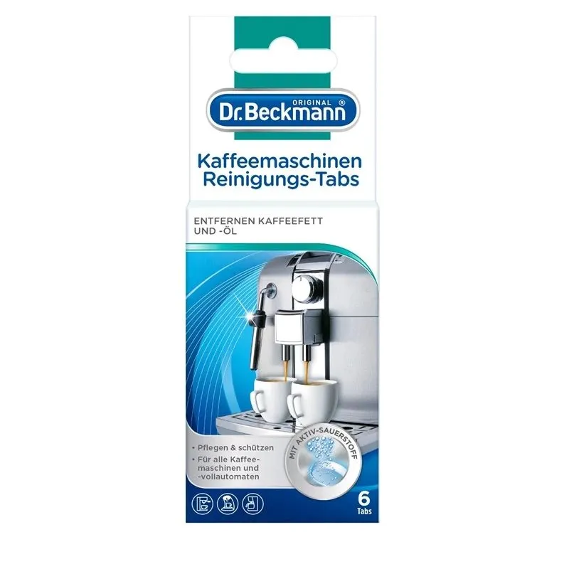 Kafijas automātu tīrīšanas tabletes Dr. Beckmann, 6 gab.