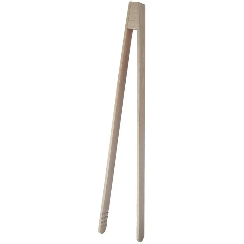 Wooden barbecue pincers 32cm