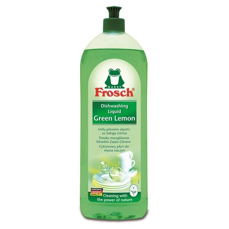 Trauku mazgāšanas līdzeklis Frosch Green Lemon. 1l