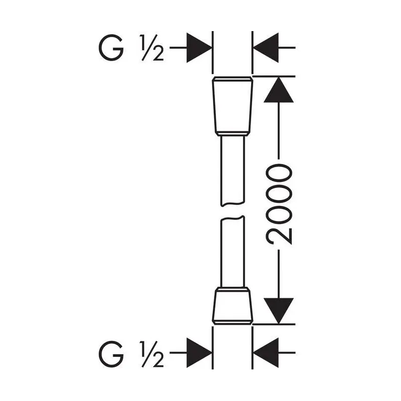 Dušas šļūtene Hansgrohe Isiflex 28274, 200 cm