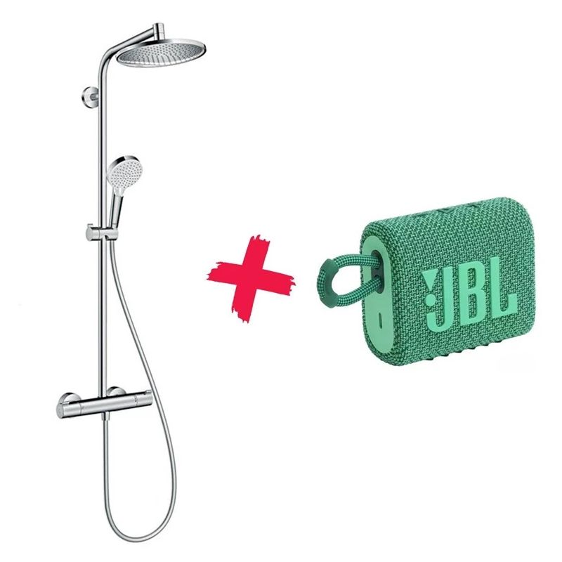 Termostatiskais dušas komplekts Hansgrohe 26781000 + JBL