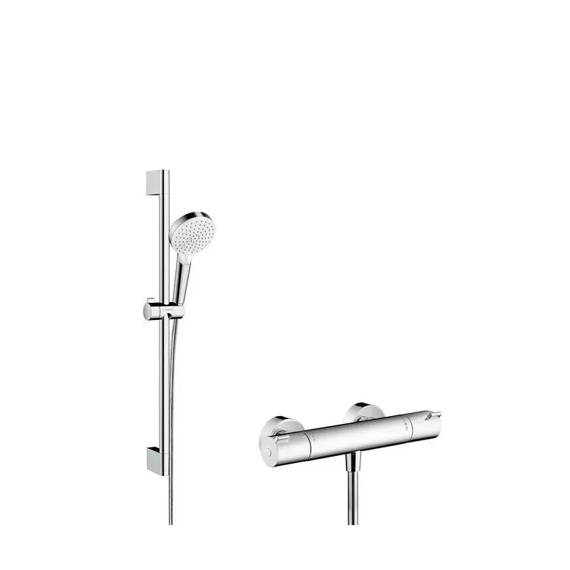 Termostaatsegistiga dušikomplekt Hansgrohe Crometta 1001 CL, hõbe v.