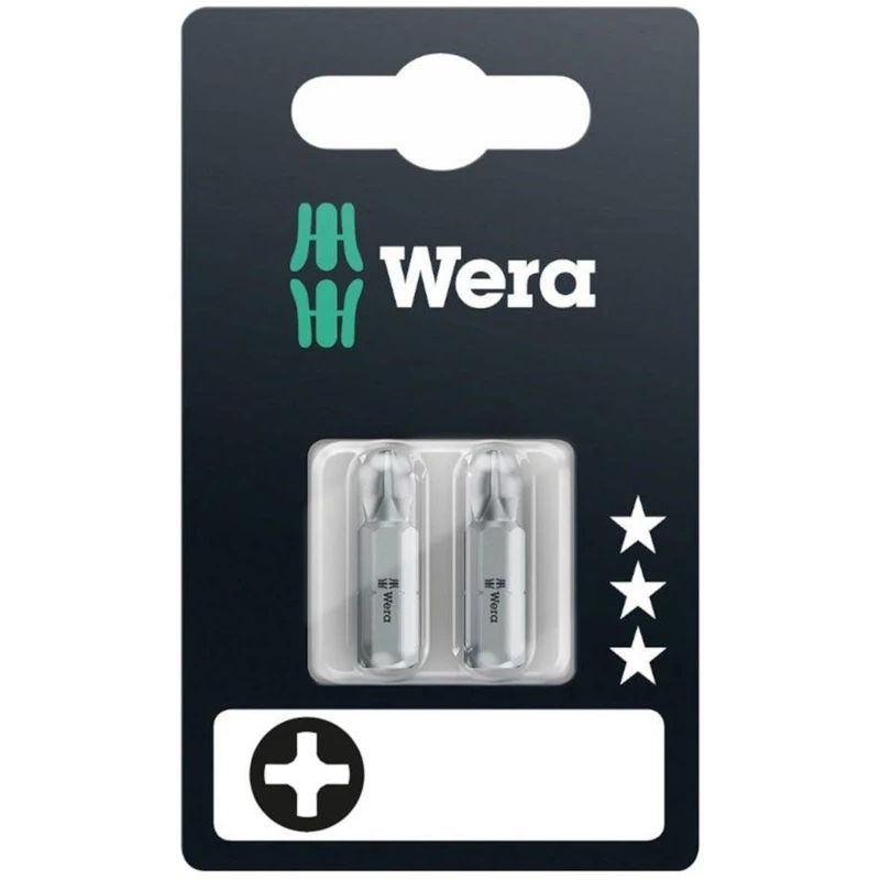 Wera Standart skrūvgrieža uzgaļi 2 gab PH2 x 25mm