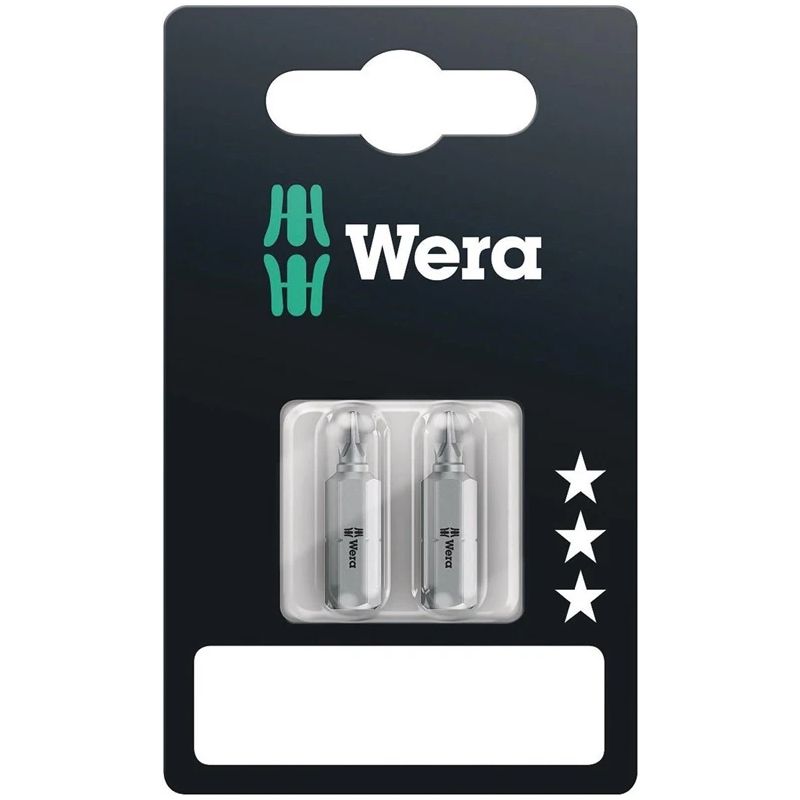 Wera Standart skrūvgrieža uzgaļi 2 gab PZ1 x 25mm