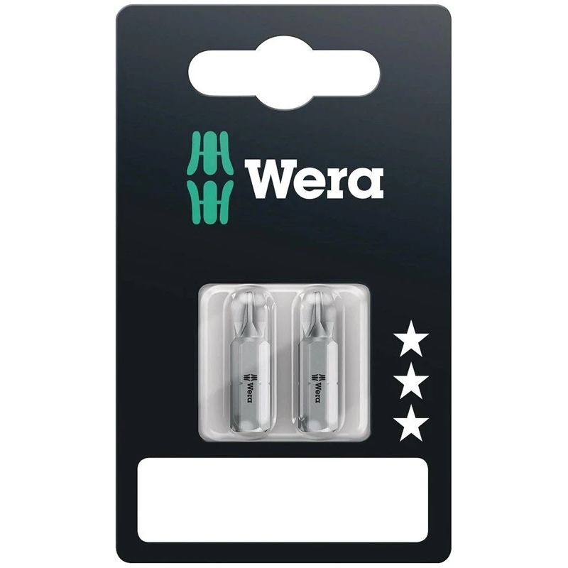 Wera Standart skrūvgrieža uzgaļi 2 gab PZ2 x 25mm