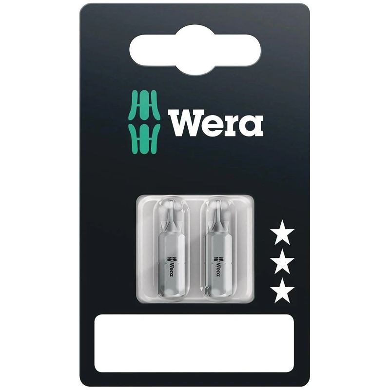 Wera Standart skrūvgrieža uzgaļi 2 gab PZ2 x 25mm