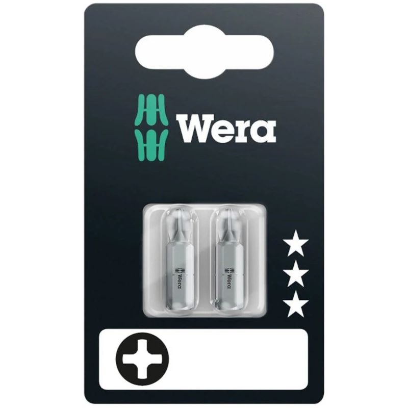 Wera Torsion skrūvgrieža galiņi 2 gab PH1 x 25mm