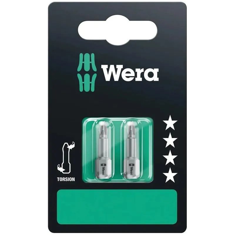 Wera Torsion skrūvgrieža galiņi 2 gab PH1 x 25mm