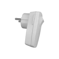 Kištukas su jungikliu N&L, 3P, 16A, baltos spalvos