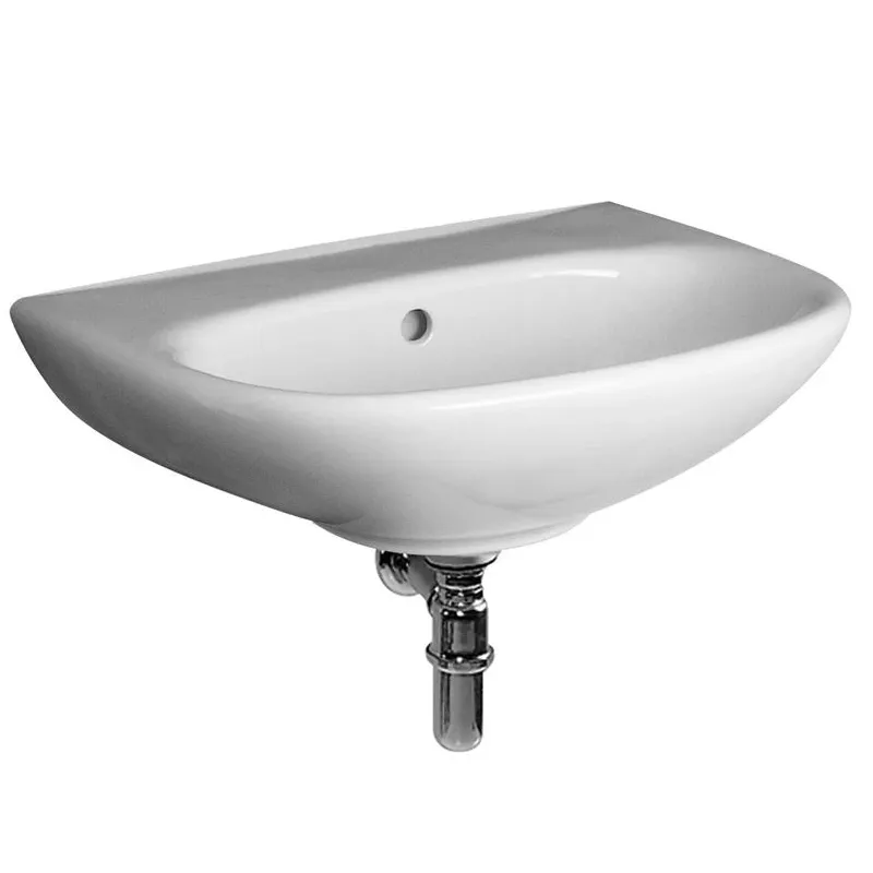 Vannas istabas izlietne Jika Zeta, keramika, 50 cm x 40 cm x 19 cm, balta krās.