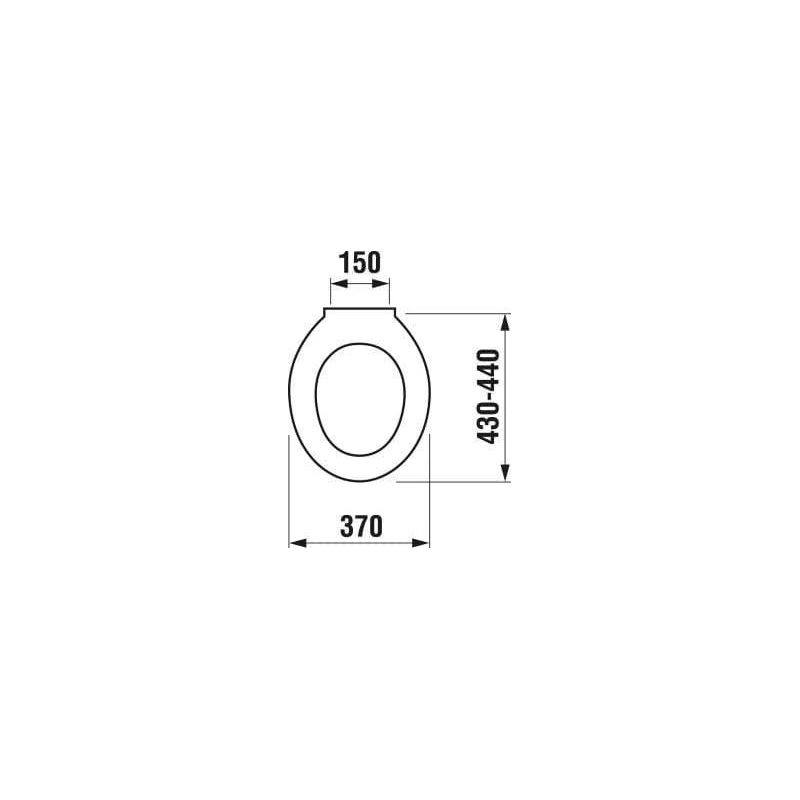 Unitazo dangtis Jika Dino 9337-9837. 39 x 49 cm