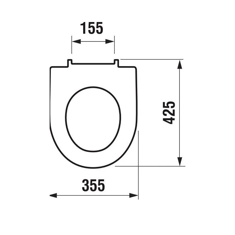 Tualetes poda vāks Jika Lyra Plus 93381