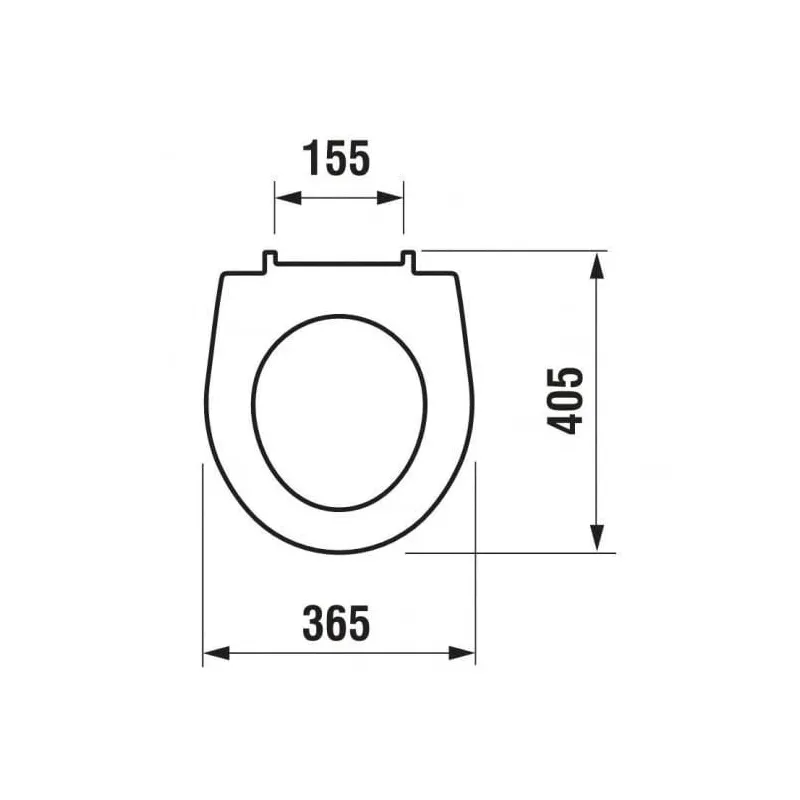 TUALETES SĒDEKLIS JIKA LYRA PLUS 93381. 36.5 x 40.5 cm