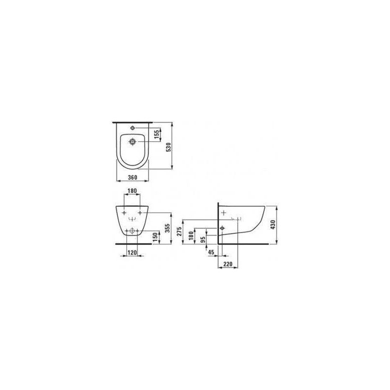 Hanging bidet pro 8.3095.2.000