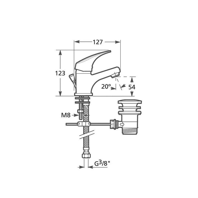 Izlietnes jaucējkrāns talas h3111n100411 ,jika,
