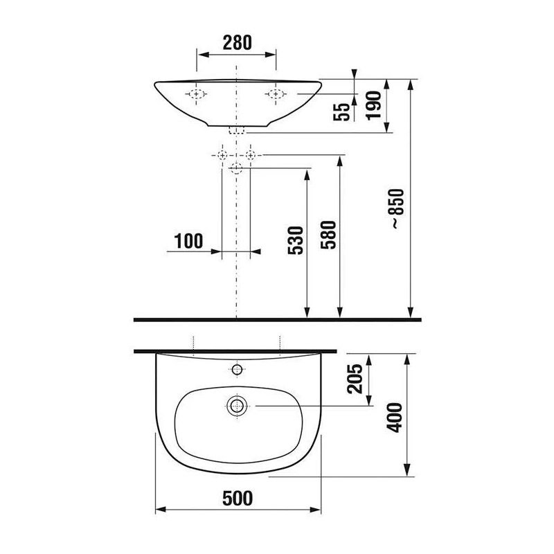 Izlietne zeta 50cm h8103900001043