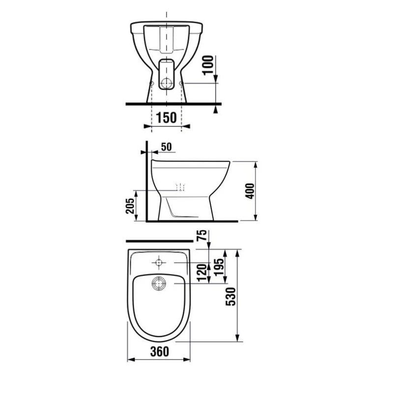 Standing bidet lyra plus 32381