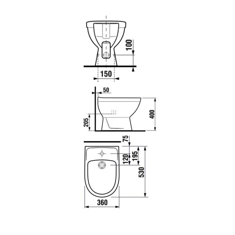 Standing bidet lyra plus 32381