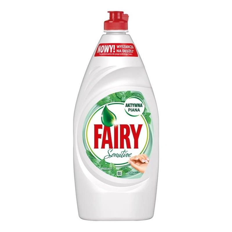 Trauku mazgāšanas līdzeklis FAIRY SENSITIVE TEA TREE, 900 ml