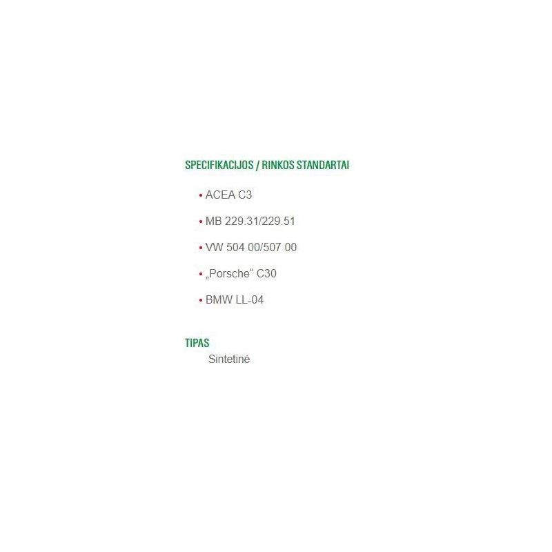 Variklių alyva „castrol edge long life 5w-30 1l