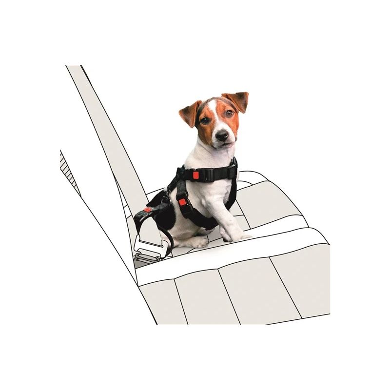 Auto drošības jostas dzīvniekiem Karlie. melna