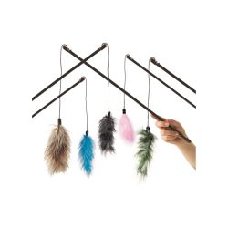 Rotaļlieta kaķim Karlie FISHING ROD FEATER. daudzkrāsains