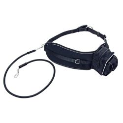 Pavada skrieš. karlie 65-120cm melna