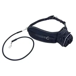 Pavada skrieš. karlie 65-120cm melna