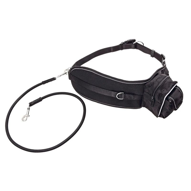 Pavada skrieš. karlie 65-120cm melna