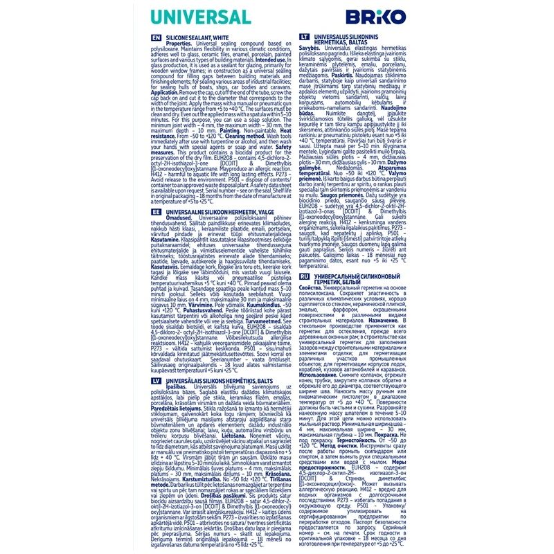 Hermētiķis univers briko 1001u balts