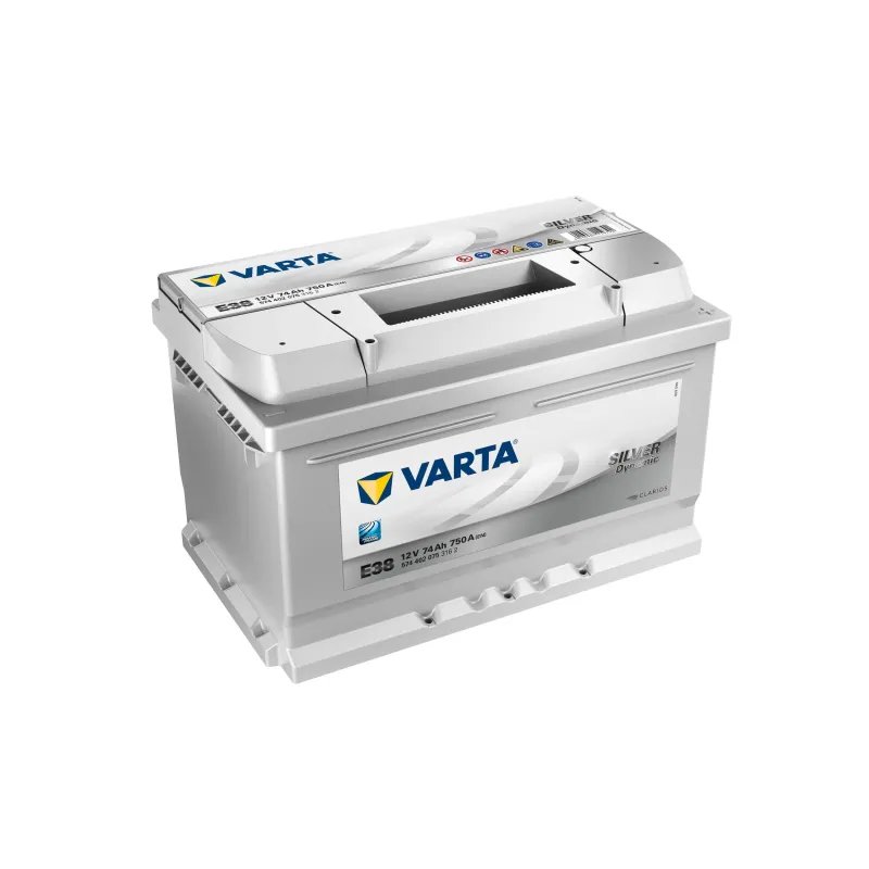 Akumulators Varta SIL E38, 12 V, 74 Ah, 750 A