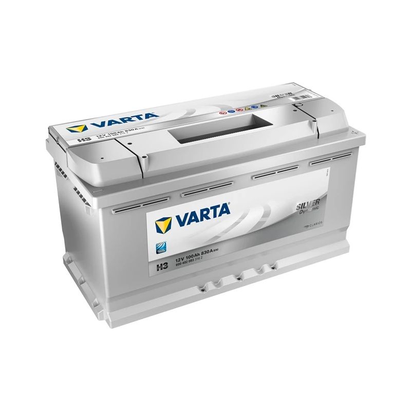 Akumulators 600402083 h3 100ah-830a en ,varta,