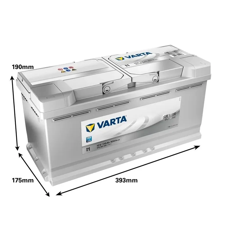 Akumuliatorius Varta SLI I1, 12 V, 110 Ah, 920 A