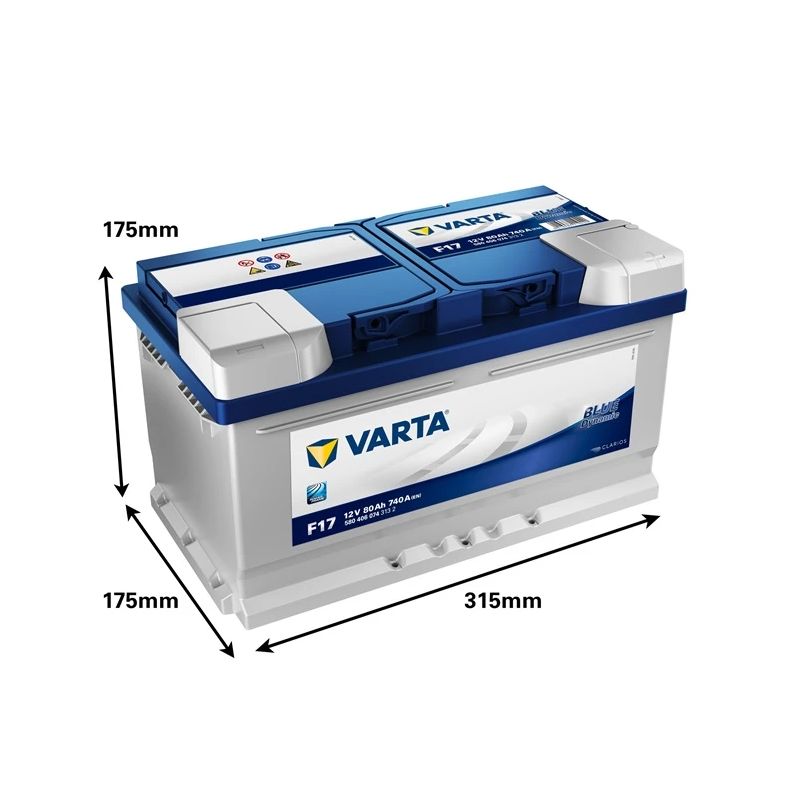 Akumulators varta bd f17 80ah-740a en