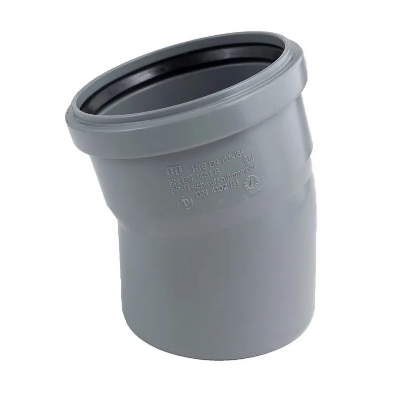 Elkonis iekštelpu kanalizācijai Magnaplast HTplus, 110 mm, 15 °