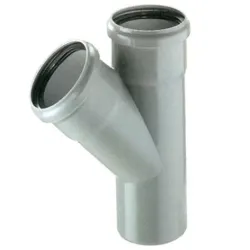 Kolmik sisekanalisatsioonile Magnaplast HTplus, 40 mm x 40 mm, 45 °