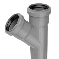 Kanalizācijas caurules trejgabals Magnaplast D40-40 mm. 67°