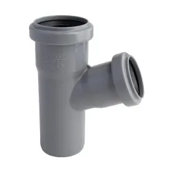 Тройник для внутренней канализации Magnaplast HTplus, 40 мм x 50 мм, 67 град