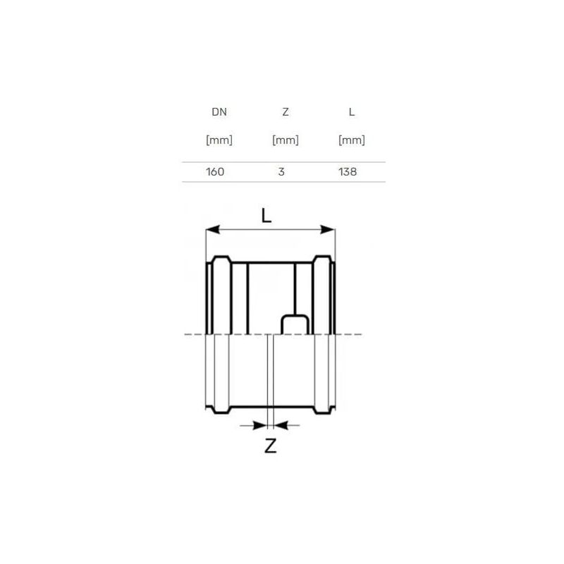 Dubultuzmava ārēja D160 PVC ,Magnaplast,
