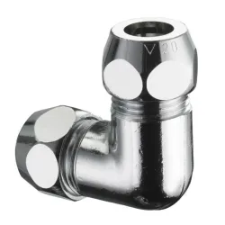 Alkūnė 064460699. 3-8 x 3-8 išor. srieg. dvi 10 mm veržlės