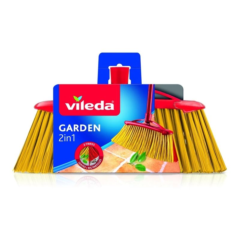 Grīdas slaucīšanas birste Vileda. sarkana-dzeltena