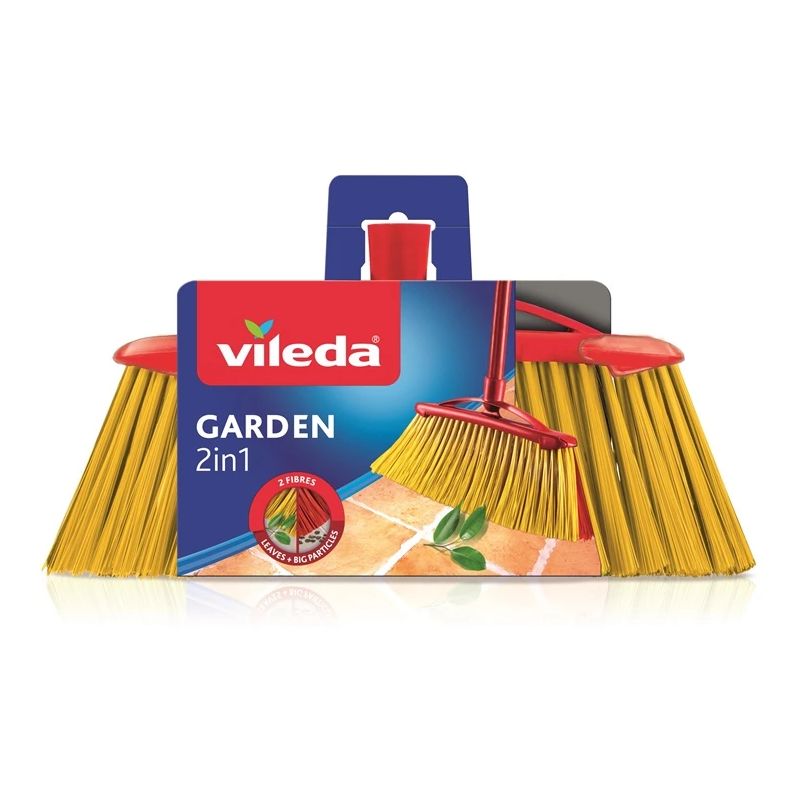 Grīdas slaucīšanas birste Vileda. sarkana-dzeltena