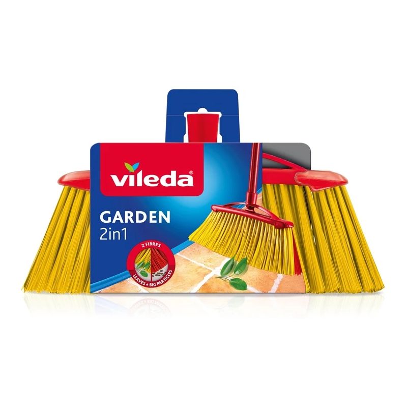 Grīdas slaucīšanas birste Vileda. sarkana-dzeltena