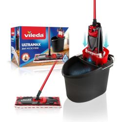 Vileda Ultramax Box grīdas mazgāšanas komplekts ,mops + spainis ar izspiestuvi,