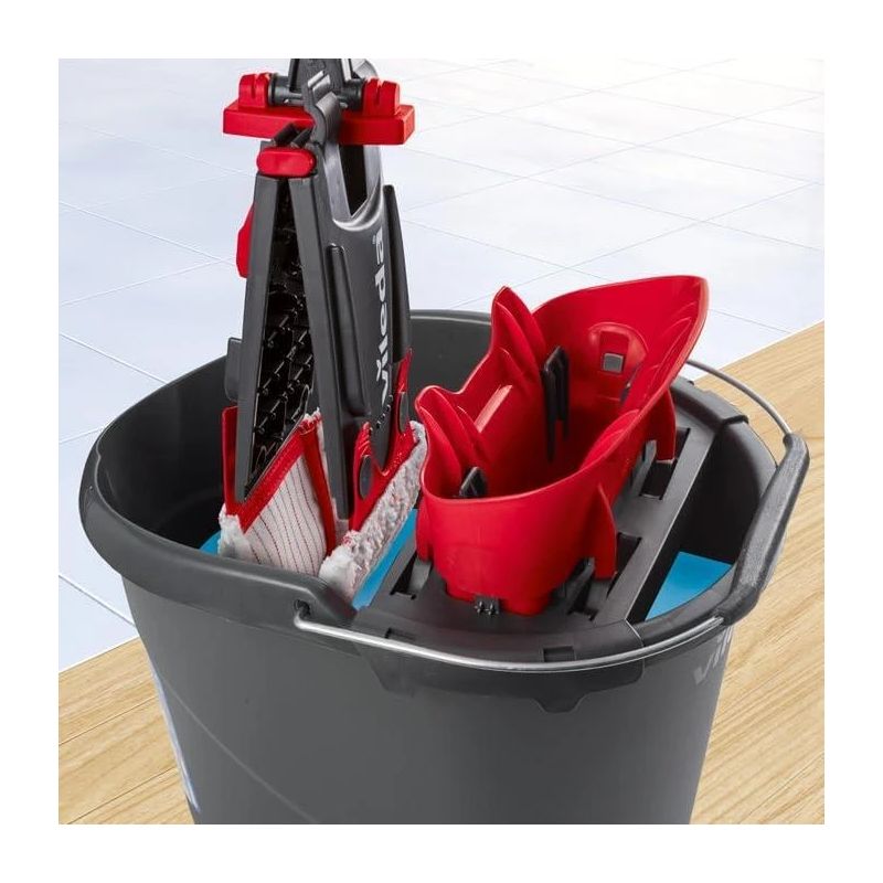 Vileda Ultramax Box grīdas mazgāšanas komplekts ,mops + spainis ar izspiestuvi,