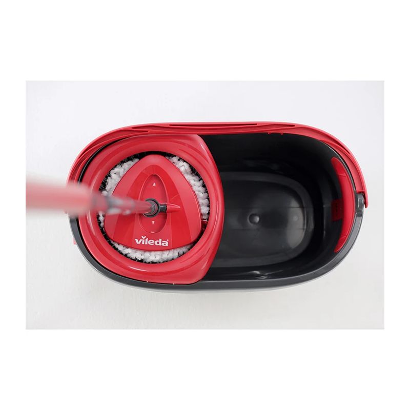 Vileda Easy Wring & Clean Turbo grīdas mazgāšanas komplekts ,mops + spainis ar pedāļa izspiestuvi,