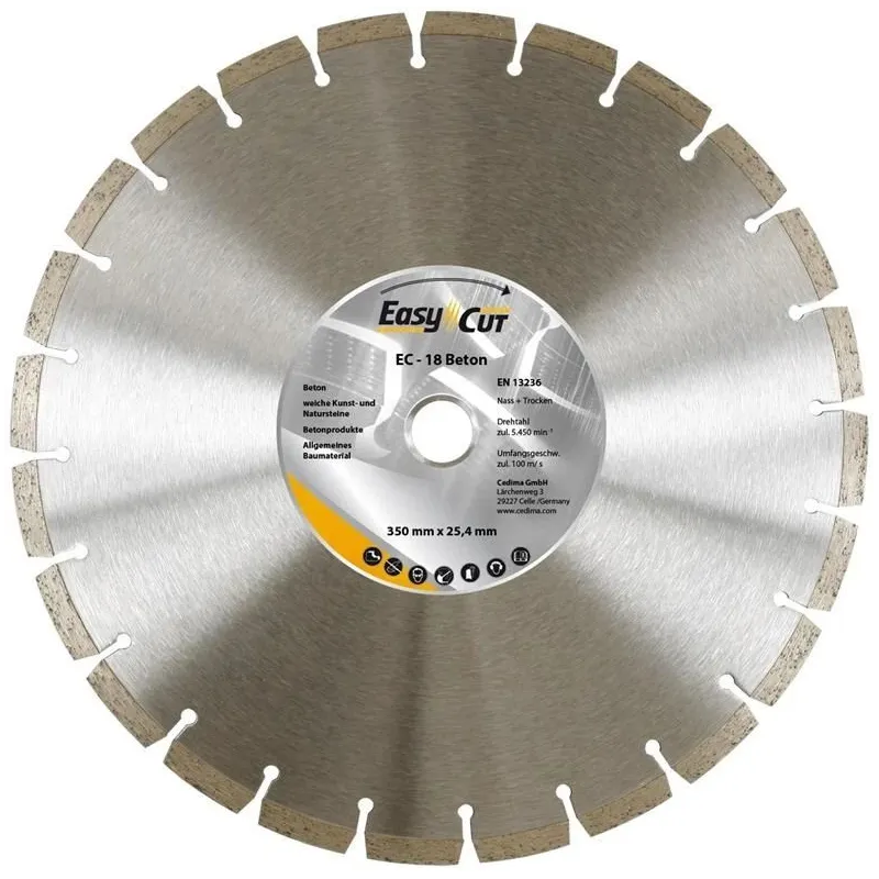 Griešanas asmens Cedima EC-18.1, 350 mm x 25.4 mm x 3.2 mm