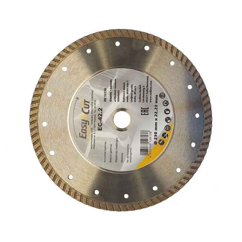 Griešanas asmens Cedima EC-42.2 TURBO, 125 mm x 22.23 mm x 2.2 mm