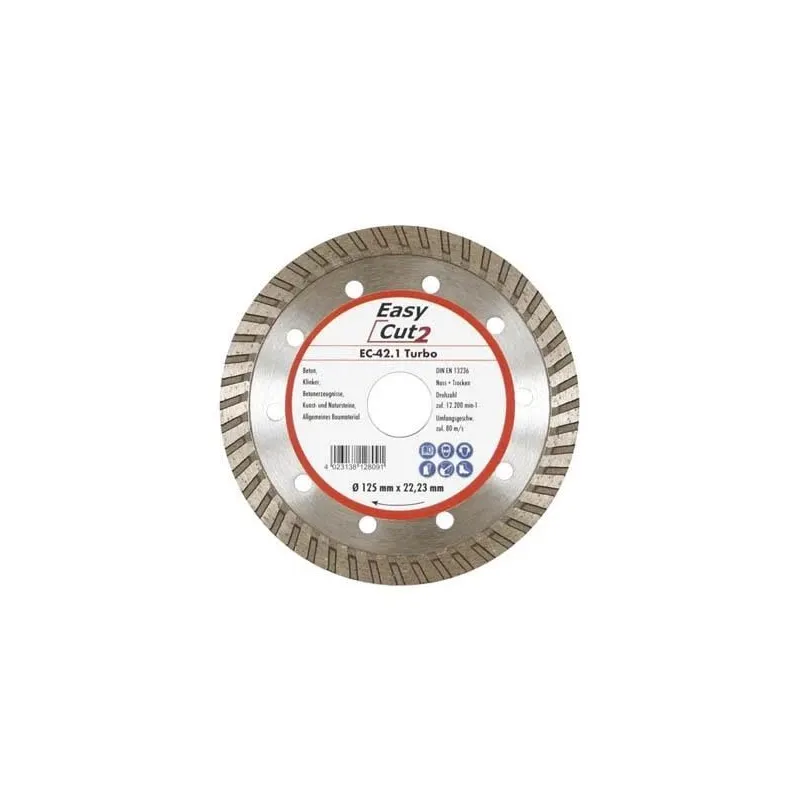 Griešanas asmens Cedima EC-42.2 TURBO, 125 mm x 22.23 mm x 2.2 mm