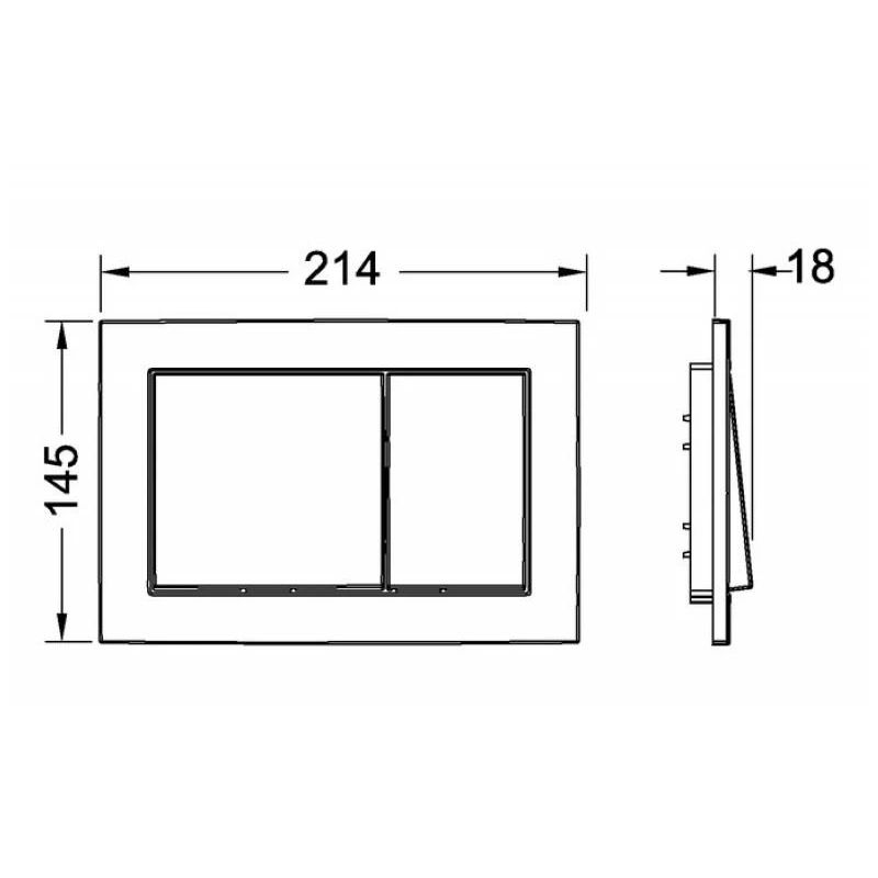 Pogas TECE Chrome spīdīgs 9240701